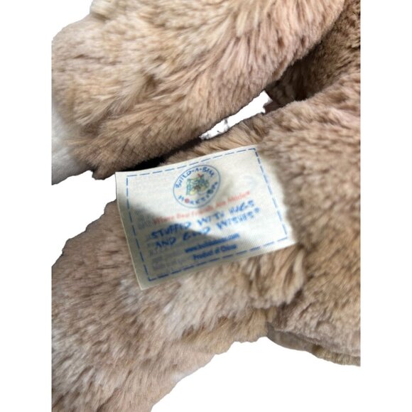 Build a Bear Cinnamon Pink Ear 15" Easter Rabbit Plush Brown Tan Swirl Plush Toy - Picture 6 of 7